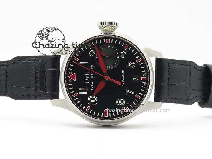 MIROTIME 0220 RelaxedFit Big Pilot Real PR IW500435 “Muhammad Ali” ZF Best Edition On Black Leather Strap A 7295